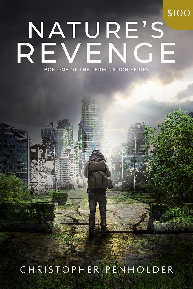 Premade Post-Apocalyptic Book Cover Design: Nature's Revenge